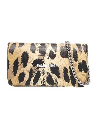 Pre-owned Balenciaga Leather Clutch In Neutral
