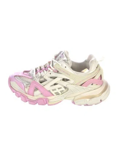 Pre-owned Balenciaga Leather Colorblock Pattern Chunky Sneakers In Multi