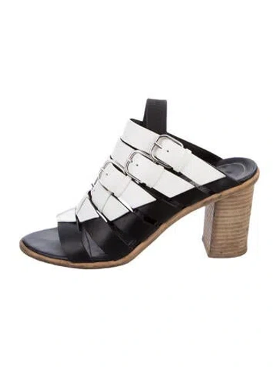 Pre-owned Balenciaga Leather Colorblock Pattern Gladiator Sandals In Multi