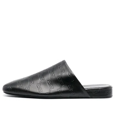 Balenciaga Leather Cosy Bb Mules 'black'
