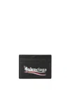 Balenciaga Leather Credit Card Case In Black