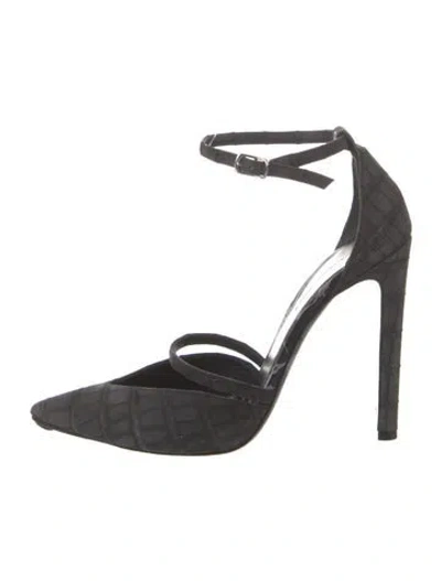 Pre-owned Balenciaga Leather D'orsay Pumps In Black