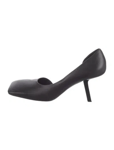 Pre-owned Balenciaga Leather D'orsay Pumps In Black