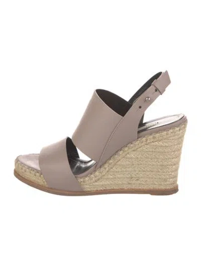 Pre-owned Balenciaga Leather Espadrilles In Pink