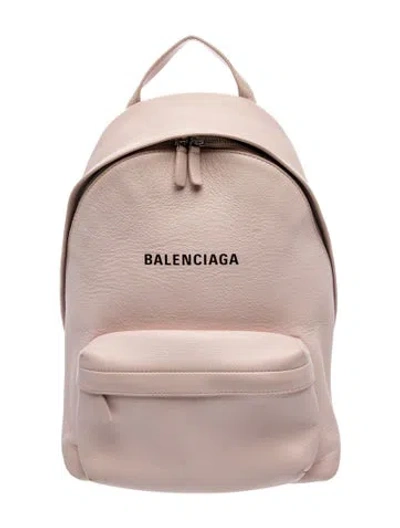 Pre-owned Balenciaga Leather Everyday Backpack Large In White