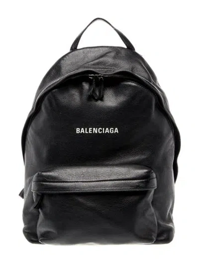 Pre-owned Balenciaga Leather Everyday Backpack In White