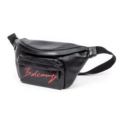Pre-owned Balenciaga Leather Everyday Belt Bag In Black