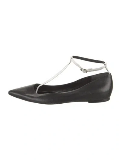 Pre-owned Balenciaga Leather Flats In Black