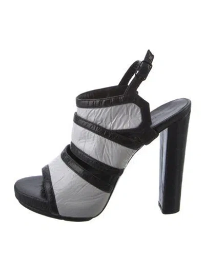 Pre-owned Balenciaga Leather Gladiator Sandals In Multi