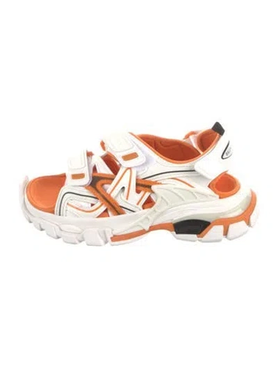 Pre-owned Balenciaga Leather Gladiator Sandals In Neutral