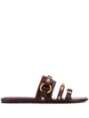 Balenciaga Grape Leather City Slippers