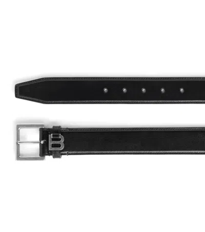 Balenciaga Leather Hourglass Belt In Black