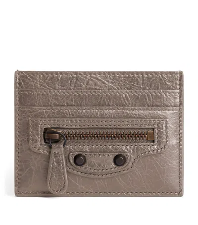Balenciaga Leather Le City Card Holder In Pink