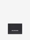 Balenciaga Leather Logo Wallet In Black