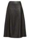 Balenciaga Flared High Waist Midi Skirt In Black