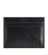 Balenciaga Leather Monaco Card Holder In Black