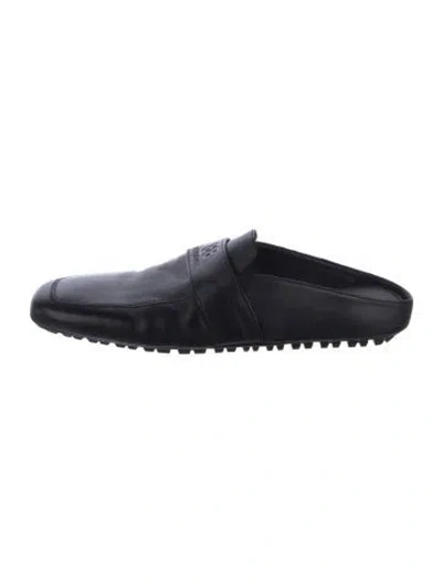 Pre-owned Balenciaga Leather Mules In Black
