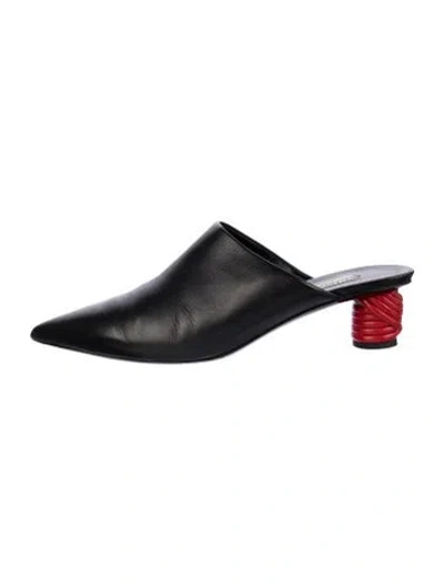 Pre-owned Balenciaga Leather Mules In Black
