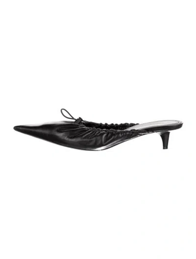 Pre-owned Balenciaga Leather Mules In Black