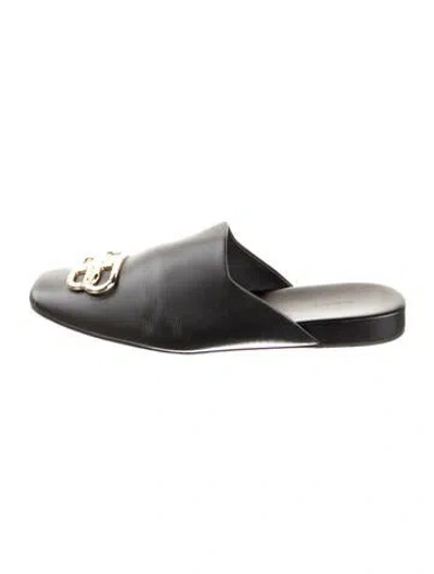 Pre-owned Balenciaga Leather Mules In Black