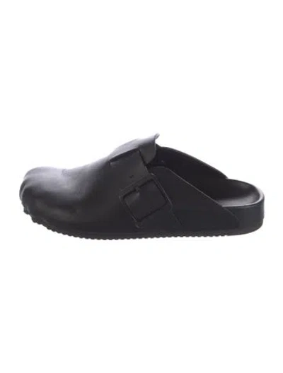 Pre-owned Balenciaga Leather Mules In Black