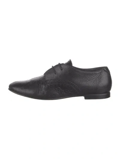 Pre-owned Balenciaga Leather Oxfords In Black