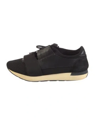 Pre-owned Balenciaga Leather Oxfords In Black