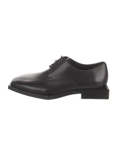 Pre-owned Balenciaga Leather Oxfords In Black