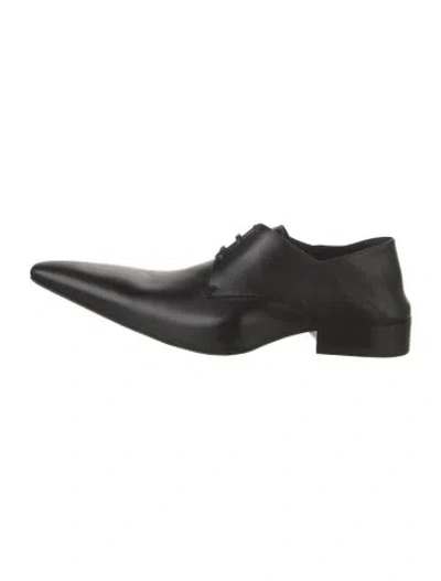 Pre-owned Balenciaga Leather Oxfords W/ Tags In Black