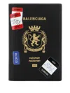 Balenciaga Travel Document Organizer Graphic Print In Black