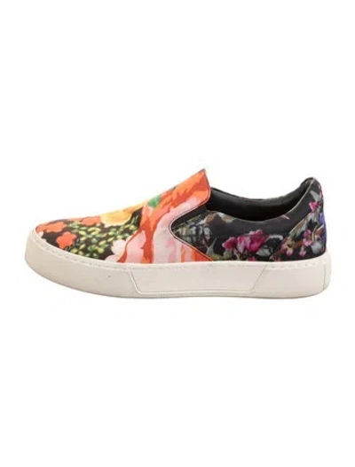 Pre-owned Balenciaga Leather Printed Flats In Black
