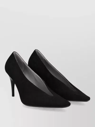 Balenciaga Leather Pumps In Black