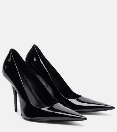 Balenciaga Leather Pumps In Black