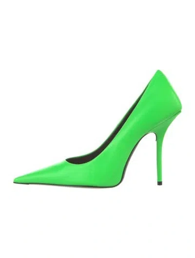 Pre-owned Balenciaga Leather Pumps In Green