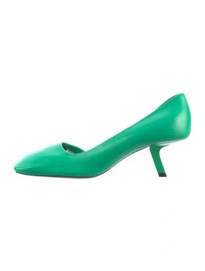 Pre-owned Balenciaga Leather Pumps In Green