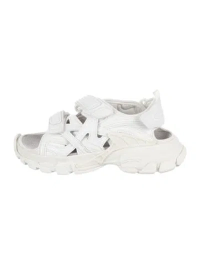 Pre-owned Balenciaga Kids' Leather Sandal In White