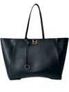 Balenciaga Women Large Hourglass Soft Tote Bag In Black