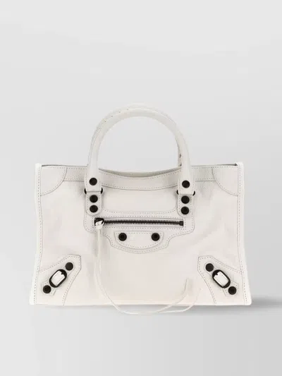 Balenciaga Leather Shoulder Bag Braided Handles
