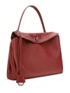 Balenciaga Leather Shoulder Bag In Red