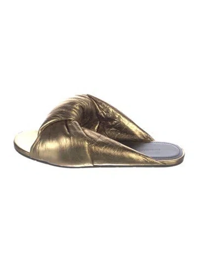 Pre-owned Balenciaga Leather Slides