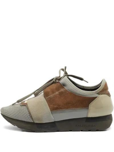Pre-owned Balenciaga Leather Sneakers