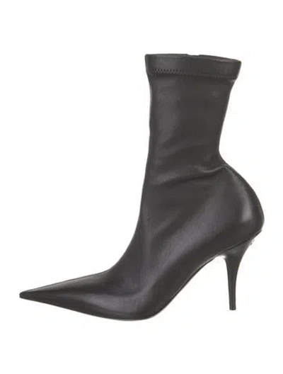 Pre-owned Balenciaga Leather Sock Boots W/ Tags In Black