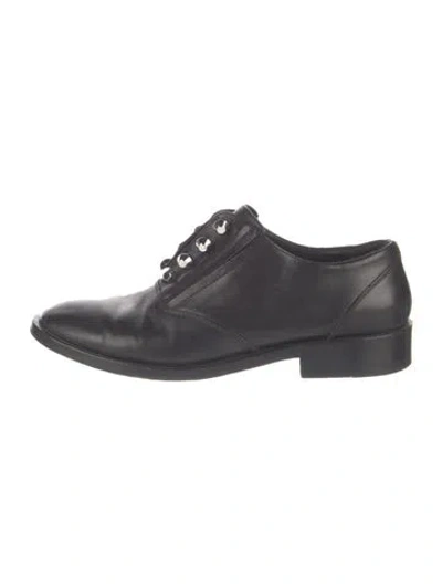Pre-owned Balenciaga Leather Studded Accents Oxfords In Blue