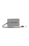 Balenciaga Leather Tag In Grey