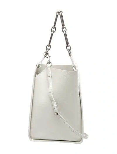 Pre-owned Balenciaga Leather Tool 2.0 Chain Link Tote Shoulder Bag In Grey