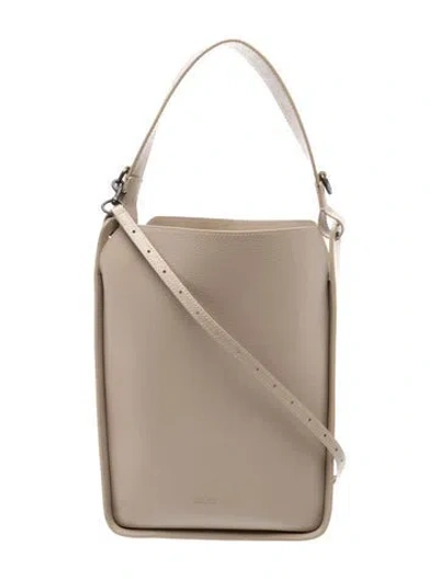 Pre-owned Balenciaga Leather Tool 2.0 In Neutral