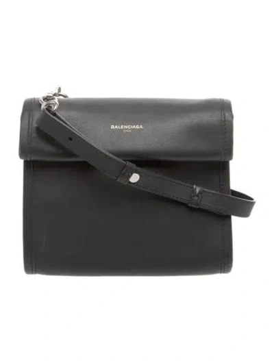 Pre-owned Balenciaga Leather Tool Xs In Black