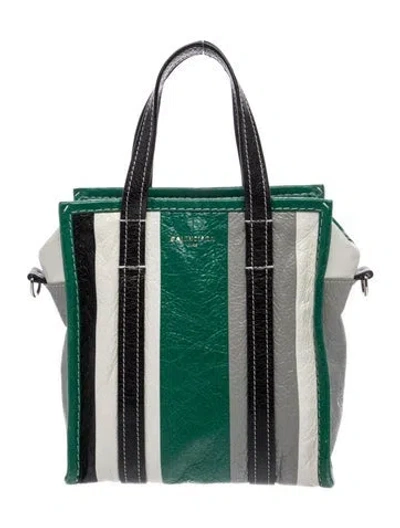 Pre-owned Balenciaga Leather Top Handle Bag In Green
