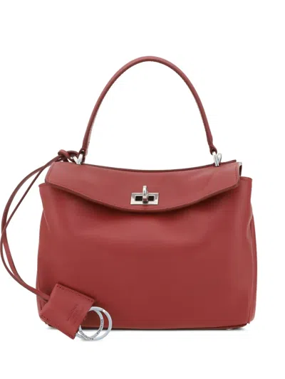 Balenciaga Leather Tote Bag In Red