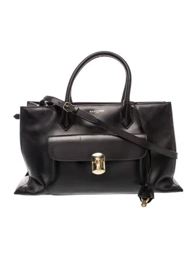 Pre-owned Balenciaga Leather Tote In Black